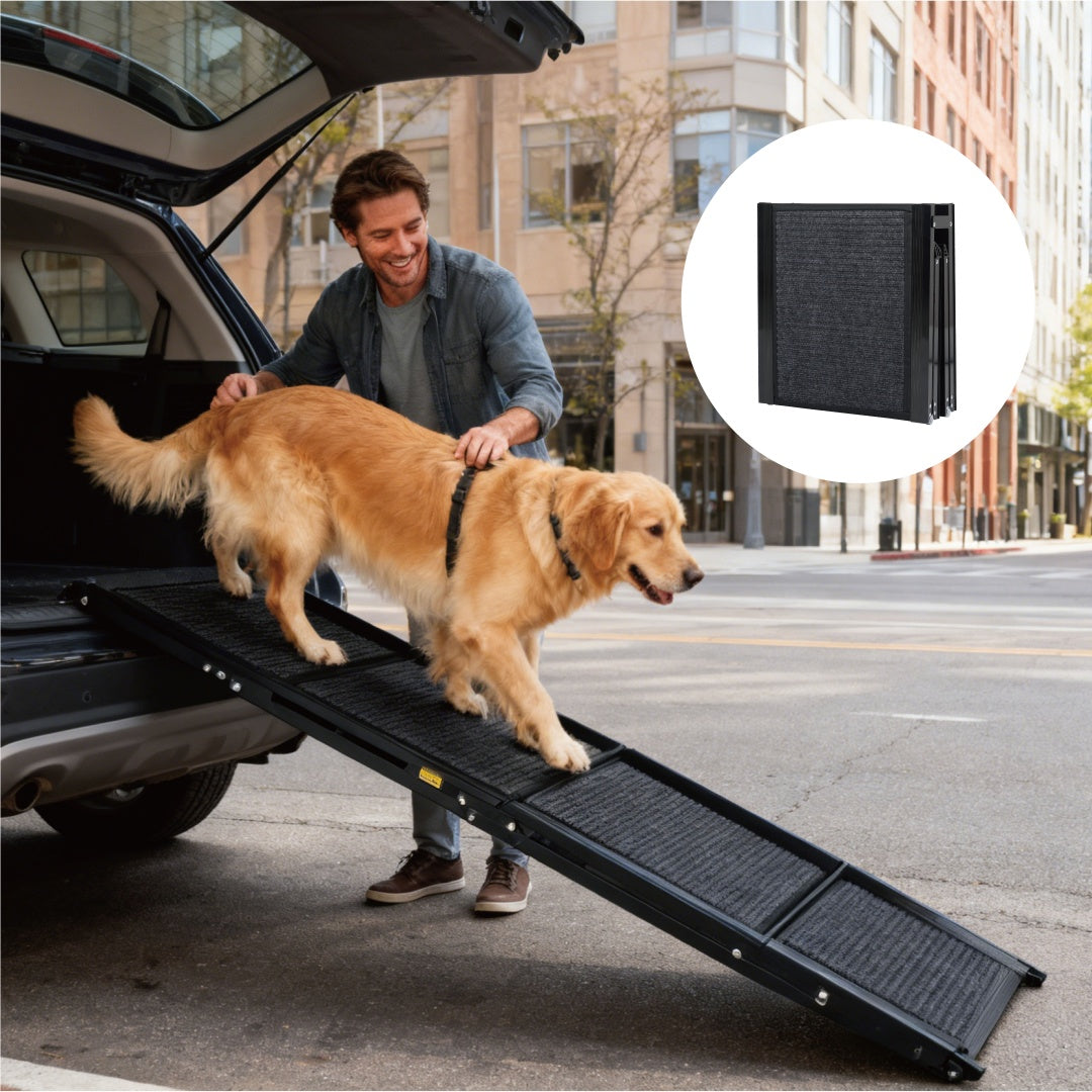 Heavy-Duty Dog Car Ramp — Extra Long Non-Slip Ramp for Large & Senior Dogs (225 lb Support) | ButtersChoice Approved!