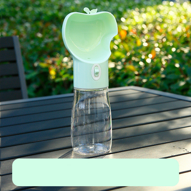 Portable Dog Water Bottle with Built-In Bowl
